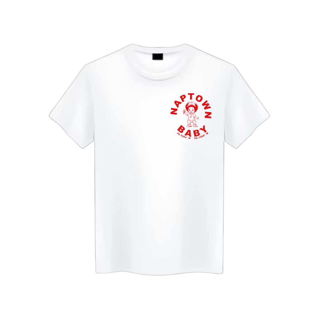 "Naptown Baby" Tee - Red Patch