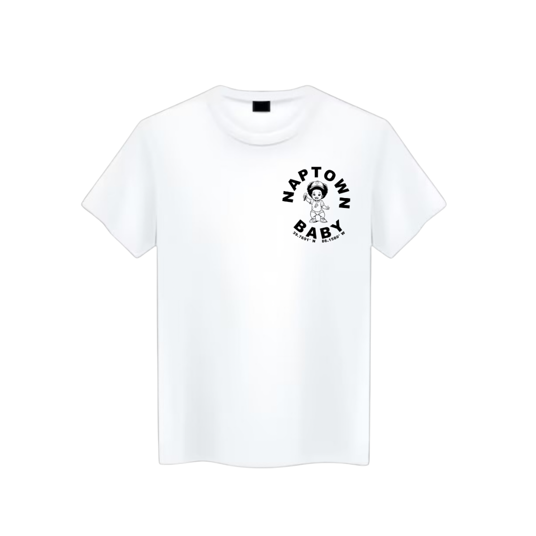 "Naptown Baby" Tee - Black Patch